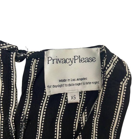Privacy Please Lexington XS Swing Dress Black & White Stripe Size X-Small - Picture 7 of 12